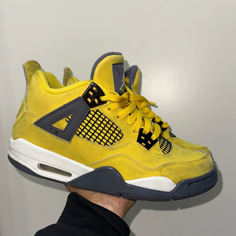 Jordan Yellow and Gray Women's Sneakers